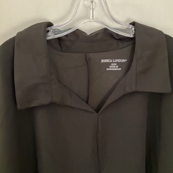 NWOT Jessica London Women's Plus Size Knit Crepe Trapeze Tunic - Picture 3 of 7